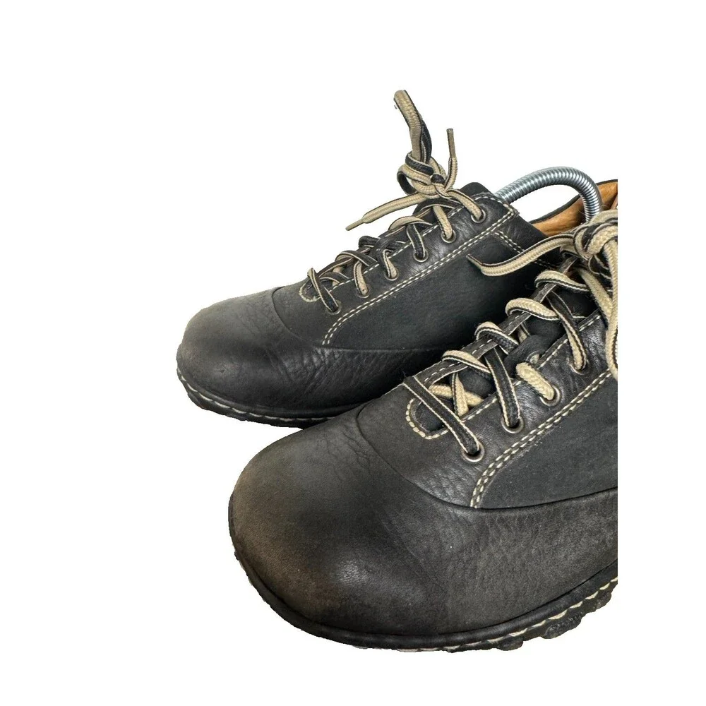 Børn Men’s 9.5 M Black Leather Lace Up Walking Shoes Comfort Casual EU 43
